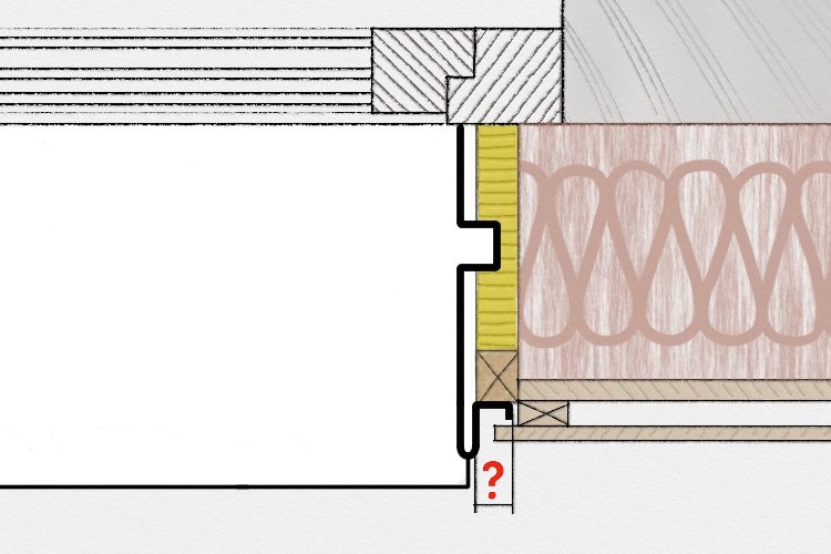 Breite Rinne Darstellung