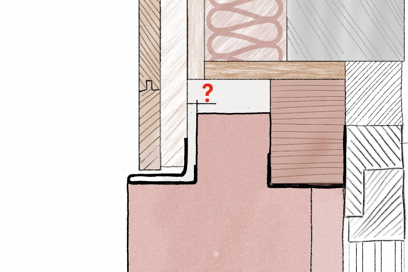 Öffnung Sturzblech Schalung horizontal Darstellung