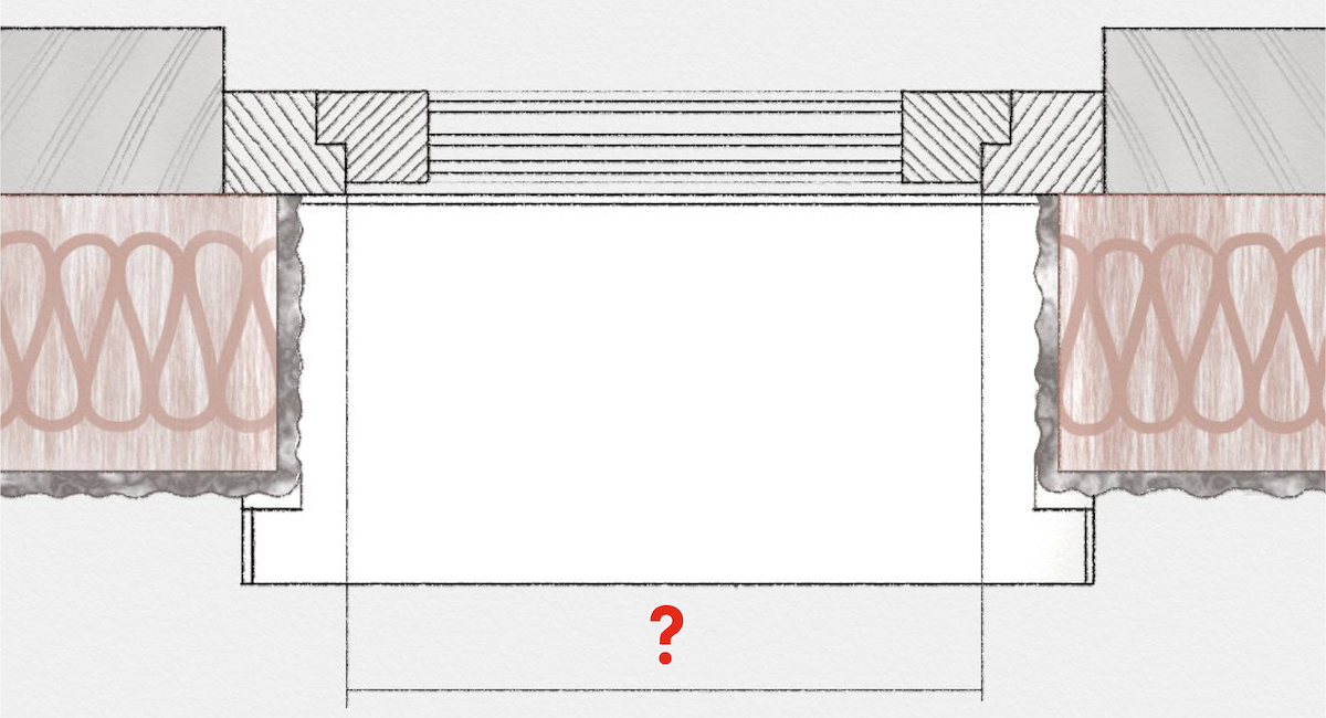 Rahmenlichtbreite Darstellung